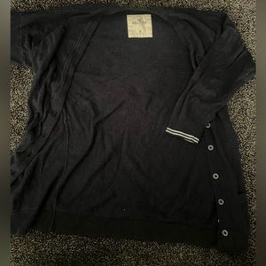 dark blue Hollister cardigan size medium